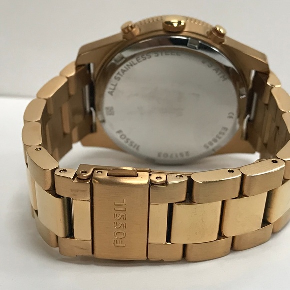 Fossil Rose Gold Steel Quartz Ladies Watch - Picture 3 of 6